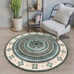 Frendorf | Funky Bohemian Teppich Farbenfrohe Kreis Ketten Kreuzigungs Muster Teppich Polyester Maschinenwaschbar Teppich für Wohndekoration