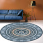 Frendorf | Funky Bohemian Teppich Farbenfrohe Kreis Ketten Kreuzigungs Muster Teppich Polyester Maschinenwaschbar Teppich für Wohndekoration
