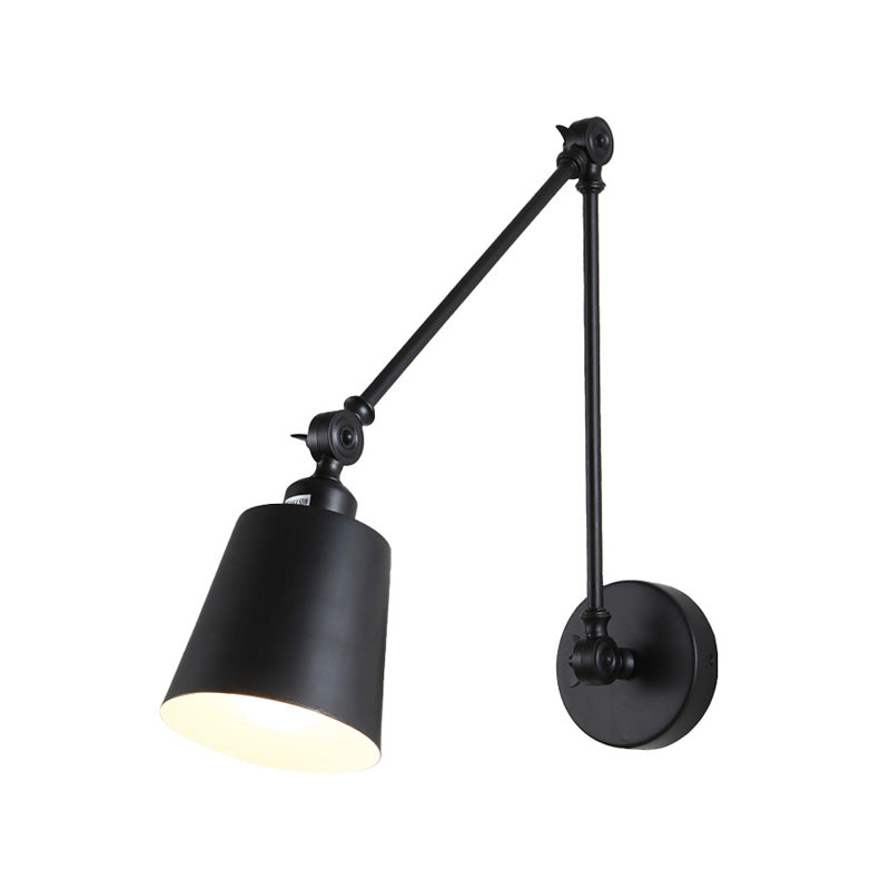 Frendorf | 1 Licht Metalen Wandlamp Hedendaags Zwart/Roest Getailleerde Slaapkamer Wandlamp Sconces met Verstelbare Arm