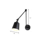 Frendorf | 1 Licht Metalen Wandlamp Hedendaags Zwart/Roest Getailleerde Slaapkamer Wandlamp Sconces met Verstelbare Arm