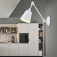 Frendorf | 1 Licht Metalen Wandlamp Hedendaags Zwart/Roest Getailleerde Slaapkamer Wandlamp Sconces met Verstelbare Arm