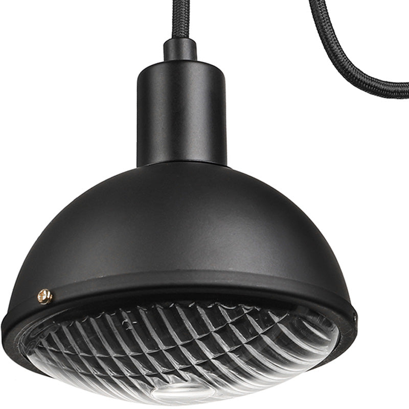 Frendorf | 1 Licht Wandverlichting Boerderij Kom Schaduw Metallic Wandlamp in Zwart voor Eetkamer