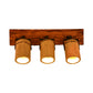 Frendorf | Houten Cilinder Wandlamp Rustiek Stijlvolle Muurlicht in Beige voor Bistro Restaurant