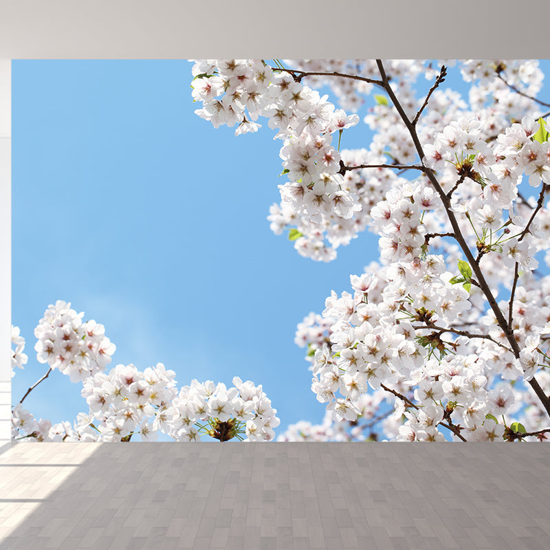 Frendorf | Vlekbestendig Kersen Muurpapier Niet-Geweven Moderne Wanddecoratie voor Meisjeskamer