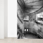Fotografie Stein Wirbel Treppe Wandbild für Wohnzimmer, Grau, Maßgeschneiderte Größe Verfügbar