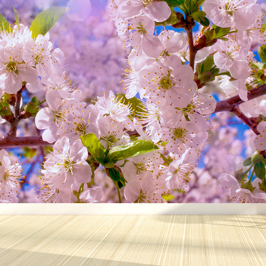 Frendorf | Giant Cherry Wandtattoo Weiß Vliesstoff Wandkunst für Wanddekoration, Maßgeschneidert