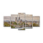 Frendorf | Moderne Landmark Canvas Print Groene Scenery von Notre-Dame De Paris Wandkunst, Mehrere Stücke