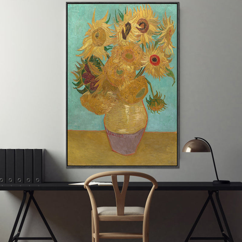 Frendorf | Klassieke Stilleven Bloem Schilderij Pastel Kleur Geweven Canvas Muur Kunst voor Thuis