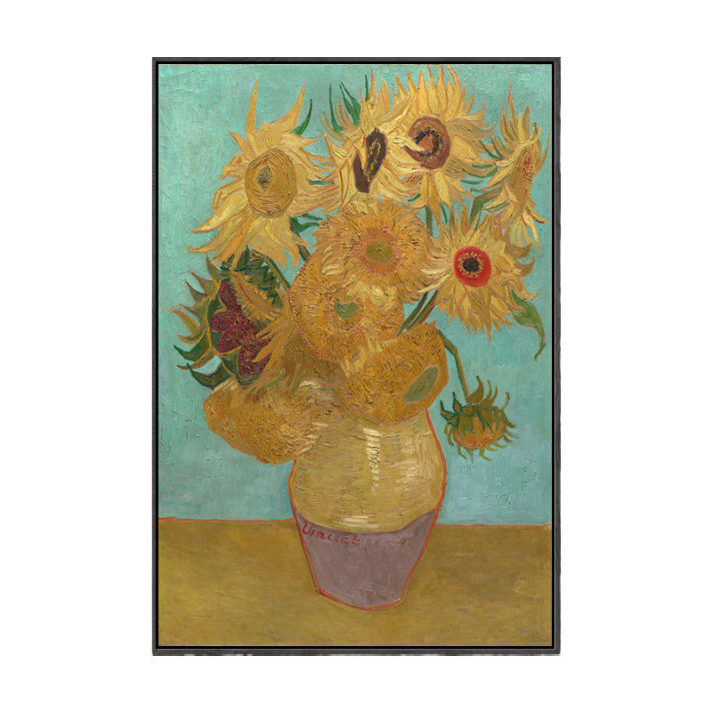 Frendorf | Klassieke Stilleven Bloem Schilderij Pastel Kleur Geweven Canvas Muur Kunst voor Thuis