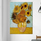 Frendorf | Klassieke Stilleven Bloem Schilderij Pastel Kleur Geweven Canvas Muur Kunst voor Thuis