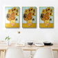 Frendorf | Klassieke Stilleven Bloem Schilderij Pastel Kleur Geweven Canvas Muur Kunst voor Thuis