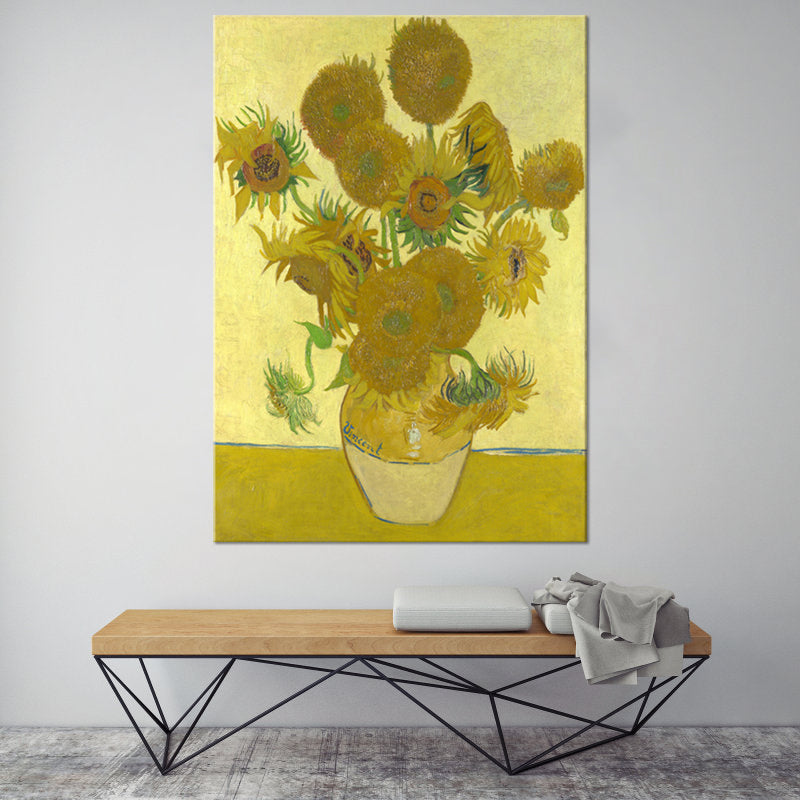 Frendorf | Klassieke Stilleven Bloem Schilderij Pastel Kleur Geweven Canvas Muur Kunst voor Thuis