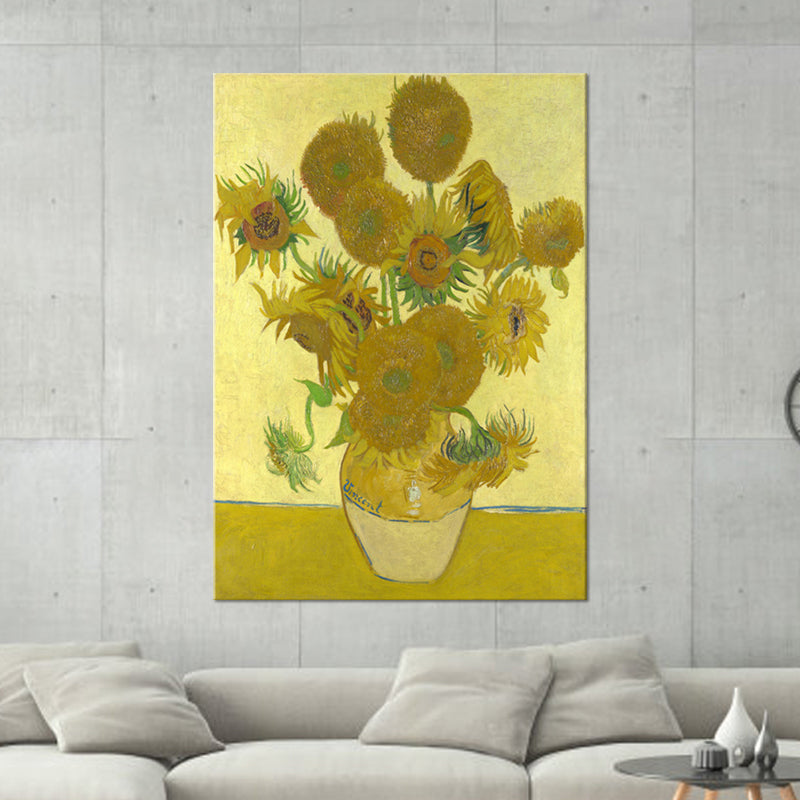 Frendorf | Klassieke Stilleven Bloem Schilderij Pastel Kleur Geweven Canvas Muur Kunst voor Thuis