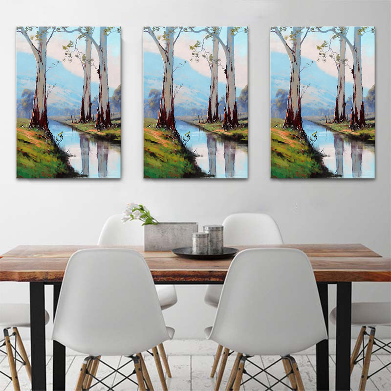 Szenerie Malerei Wanddekoration moderner Stil Textured Canvas Kunstdruck für Wohnzimmer