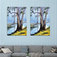 Szenerie Malerei Wanddekoration moderner Stil Textured Canvas Kunstdruck für Wohnzimmer
