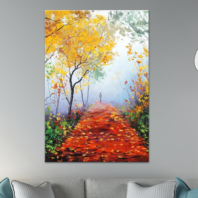 Szenerie Malerei Wanddekoration moderner Stil Textured Canvas Kunstdruck für Wohnzimmer