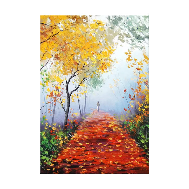 Szenerie Malerei Wanddekoration moderner Stil Textured Canvas Kunstdruck für Wohnzimmer