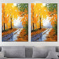 Szenerie Malerei Wanddekoration moderner Stil Textured Canvas Kunstdruck für Wohnzimmer