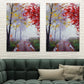 Szenerie Malerei Wanddekoration moderner Stil Textured Canvas Kunstdruck für Wohnzimmer