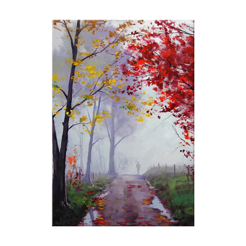 Szenerie Malerei Wanddekoration moderner Stil Textured Canvas Kunstdruck für Wohnzimmer
