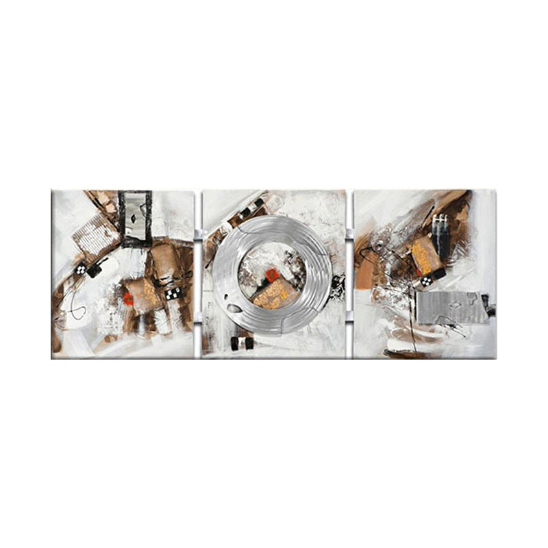 Frendorf | Beige Abstracte Schilderij Textuur Oppervlak Moderne Woonkamer Wanddecoratie