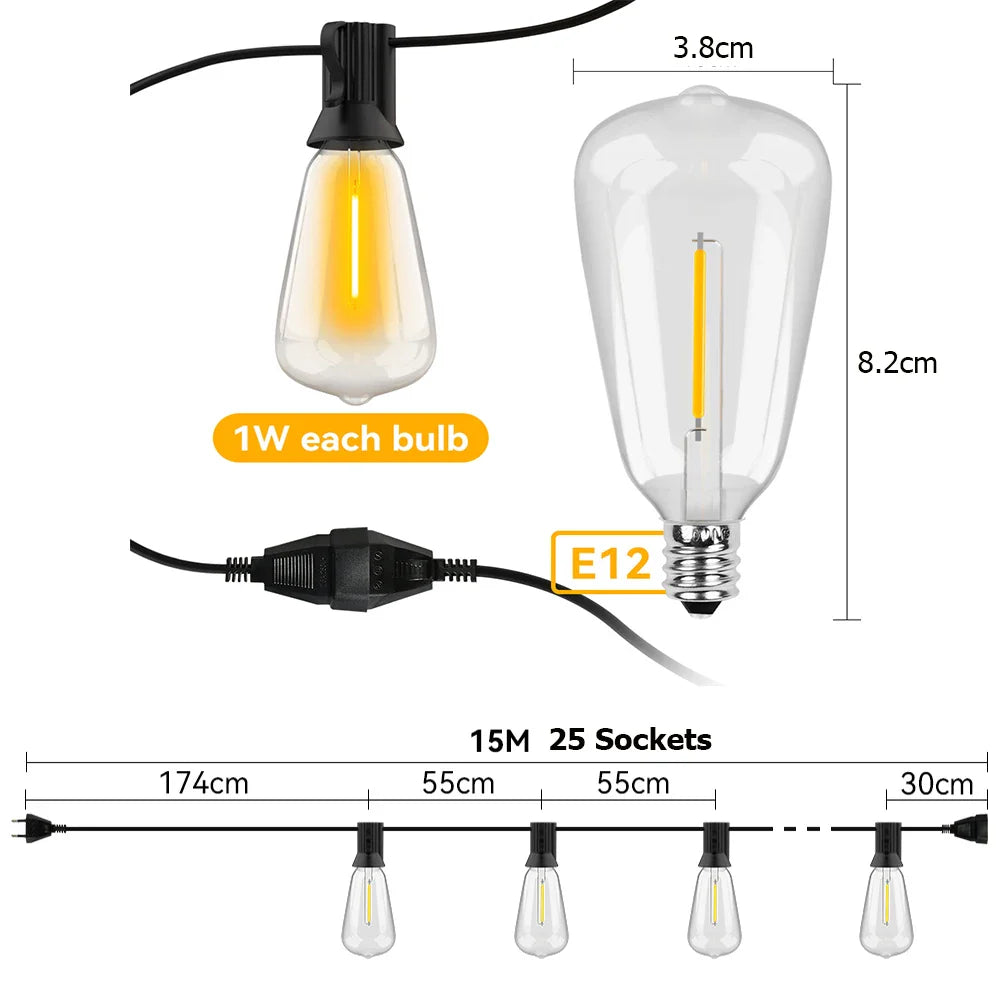 Frendorf | Wetterfeste LED Lichterkette