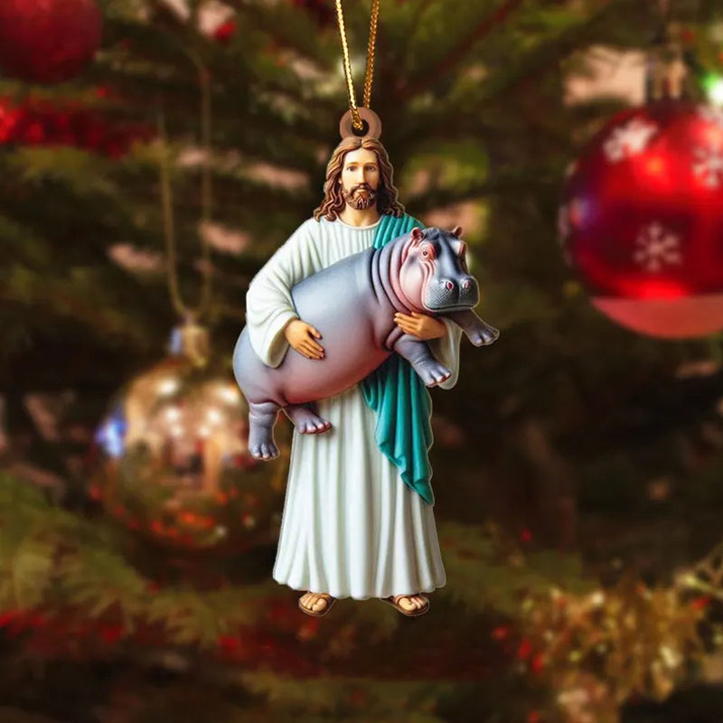 2D Acryl Weihnachtsbaumdekoration Anhänger