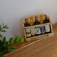 Frendorf | Lumoshelf LED Wandleuchte | Massivholz mit Ablage | Runde Wandlampe | Warm- & Weißlicht