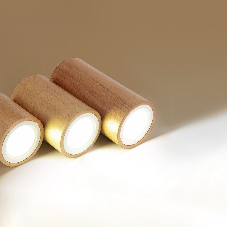 Frendorf | LumaKube Nordic Design LED Deckenleuchte | Holzoptik | Flush Mount | Warmweiß oder Kaltweiß | Stilvolle Beleuchtung für Zuhause