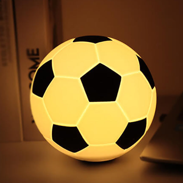 Kreative Fußball Silikon LED Nachtlicht USB Lade Tischlampe