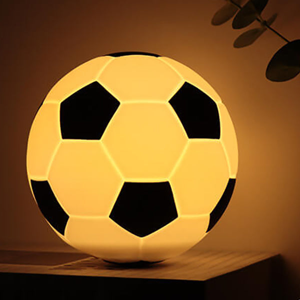 Kreative Fußball Silikon LED Nachtlicht USB Lade Tischlampe