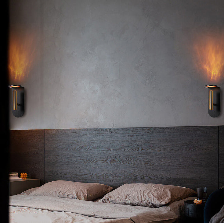 Frendorf | IgnisGlow Industrielle LED Wandlampe | Rotierbar & Verstellbar | Kreative Licht- & Schatteneffekte