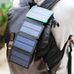 Frendorf | Energie aus Sonnenlicht gewinnen mit dem faltbaren Dual-USB 4-Panel Solar Power Bank & Ladegerät