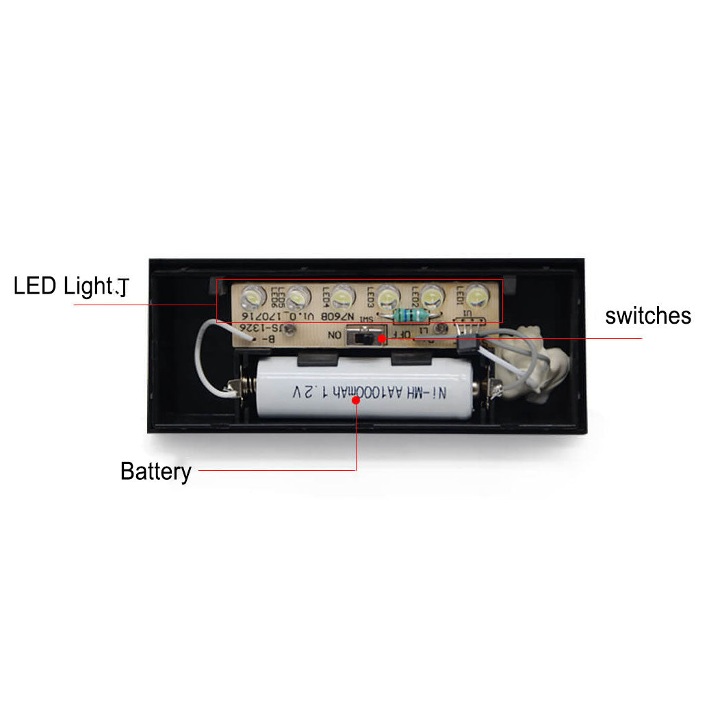 Frendorf | LumenSign Solar LED Wandleuchte | Türschild mit RGB-Beleuchtung | Außenleuchte | Modernes Design
