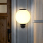 Moderne Outdoor Solar Runde Ball Wasserdichte LED Wandleuchte lampe