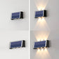 Moderne Einfachheit Solar Wasserdicht Rechteckige ABS PMMA LED Wandleuchte Lampe Für Außenpatio