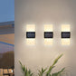 Frendorf | LumaZen Solar LED-Wandlampe | Wetterfest | Solarbetriebene Außenbeleuchtung | Garten- & Terrassen-Deko