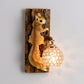 Frendorf | Crystanova Wandleuchte | Kreatives Eichhörnchen-Design | Kristall-Details | 1-flammige Lampe für Schlafzimmer