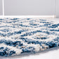 Frendorf | DiamondLuxe Shag - Teppich mit Diamantmuster | Shaggy Hochflorteppich | Weich & Modern | Perfekt für Wohnzimmer