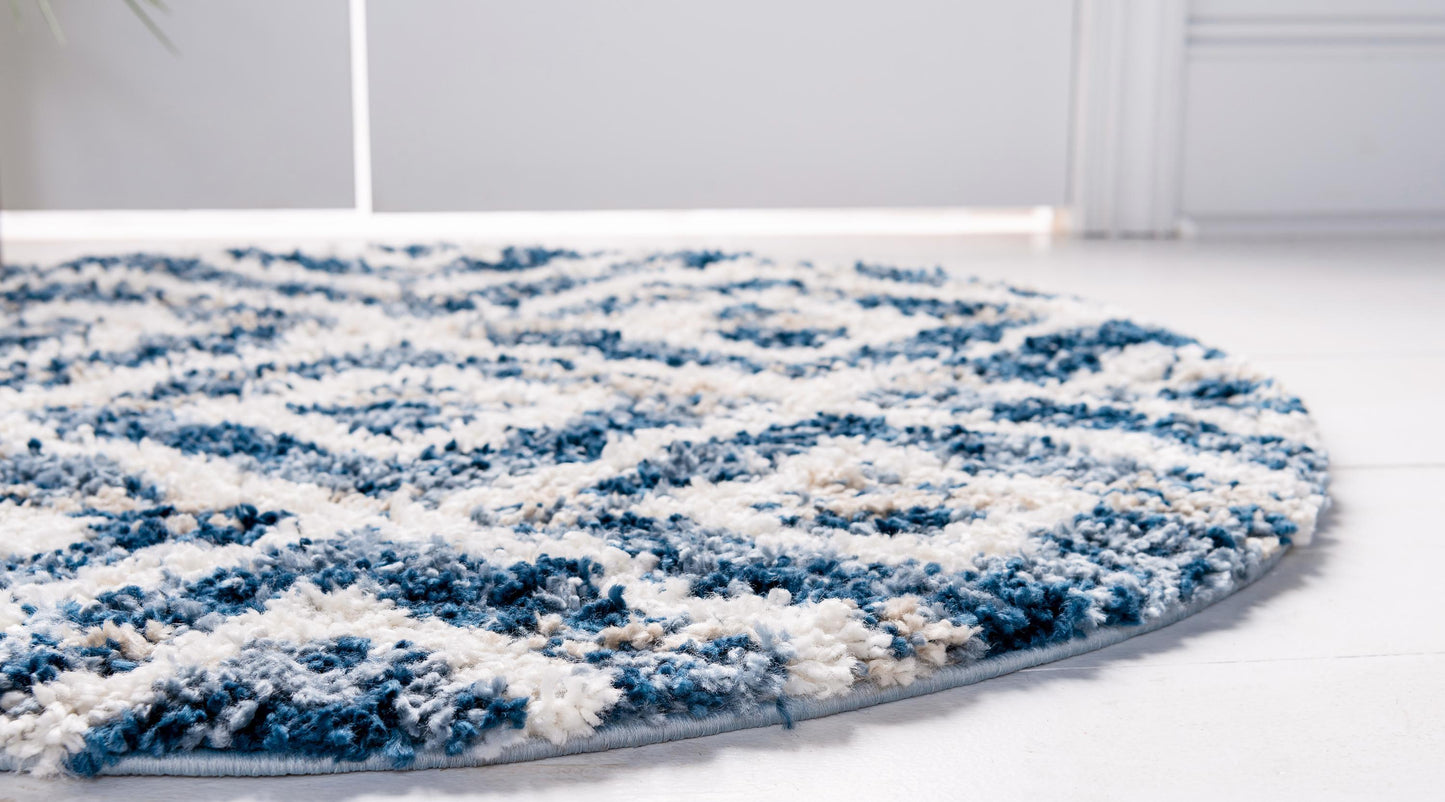 Frendorf | DiamondLuxe Shag - Teppich mit Diamantmuster | Shaggy Hochflorteppich | Weich & Modern | Perfekt für Wohnzimmer