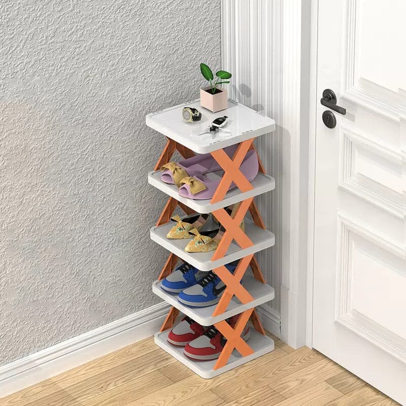 Frendorf | Faltbares Mehrschichtiges Schuhregal, Schuhlagerregal Organizer