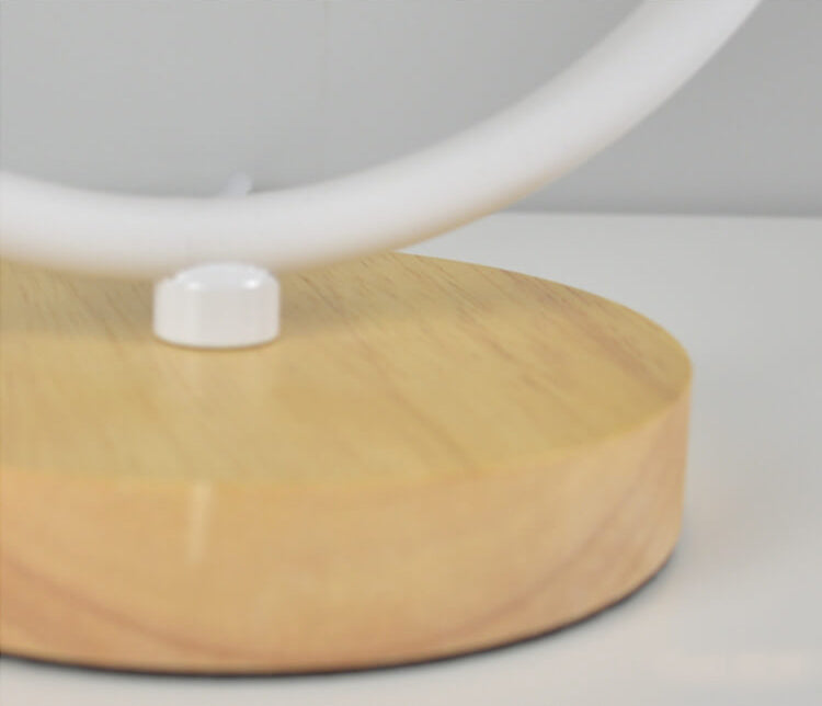 Frendorf | LinoLux Nordic Tischlampe | Dimmbar | Leinenschirm | LED Beleuchtung für Zuhause