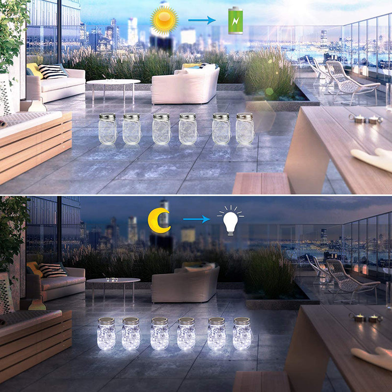 Frendorf | 6-Pack Mason Jar Solarlichter
