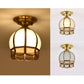 Frendorf | BrassCone Lux LED Deckenleuchte | Europäisches Design | Glas & Messing | Zeitloser Stil
