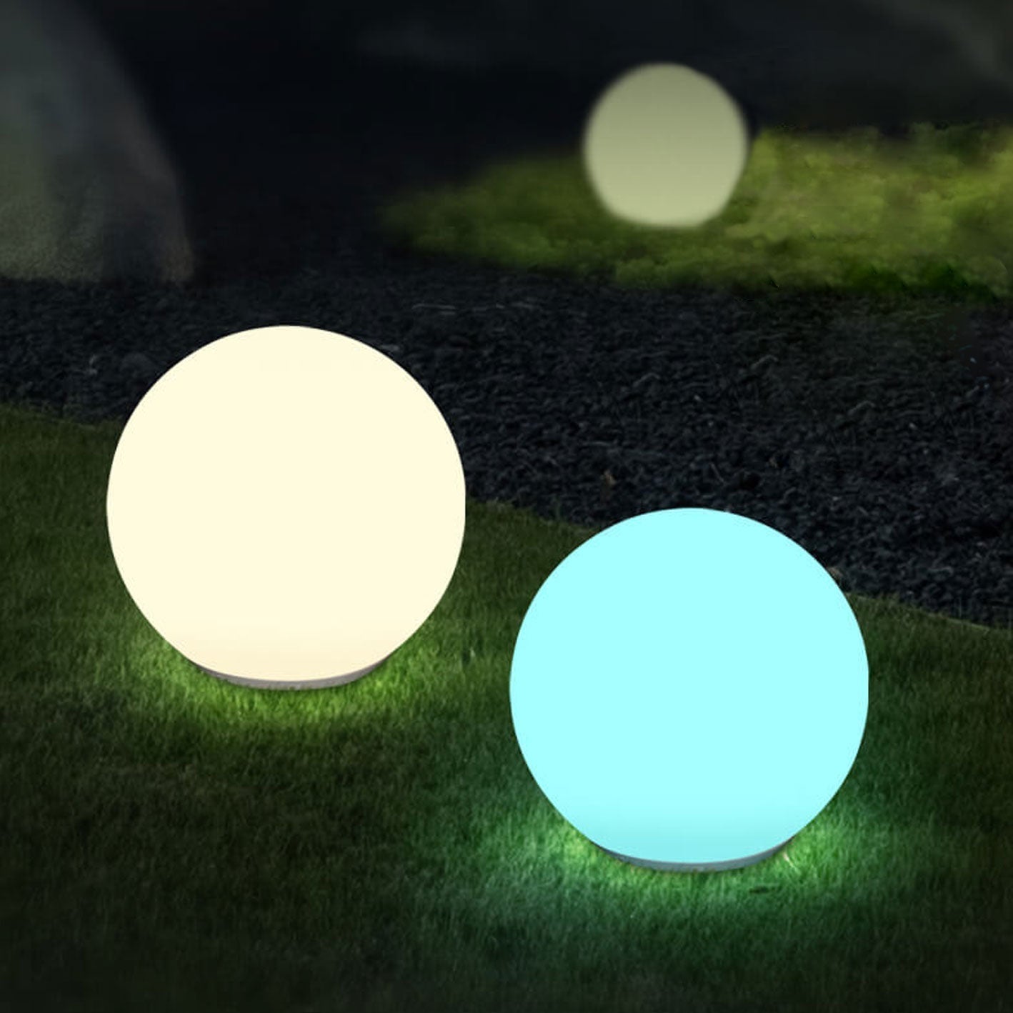 Frendorf | SolarSphere LED Kugelleuchte für Außen | Solar Wasserdicht | Dekorative Beleuchtung für Rasen & Garten | Nachhaltig & Wetterfest