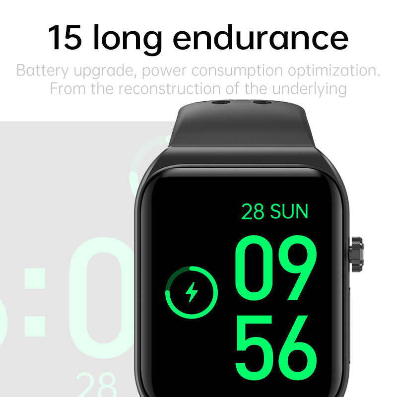 Frendorf | 1,81" Harnsäure Blutlipide Blutzucker Herzfrequenz EKG SOS Strahlungsniveau Körperzusammensetzung Sport Smart Watch