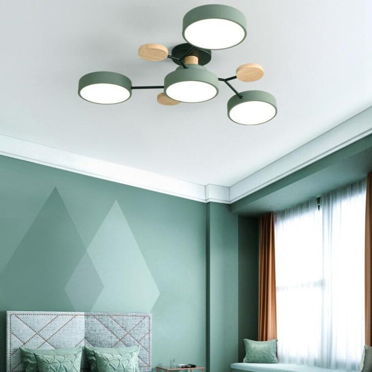 Frendorf | NordLuxe Molekül Design LED Deckenleuchte | Skandinavischer Stil | Semi-Flush Mount | Wohnraumbeleuchtung