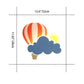Frendorf | SkyDream LED Wandleuchte | Kreatives Heißluftballon- & Wolkendesign | Für Kinderzimmer | Warmweißes & Weißes Licht