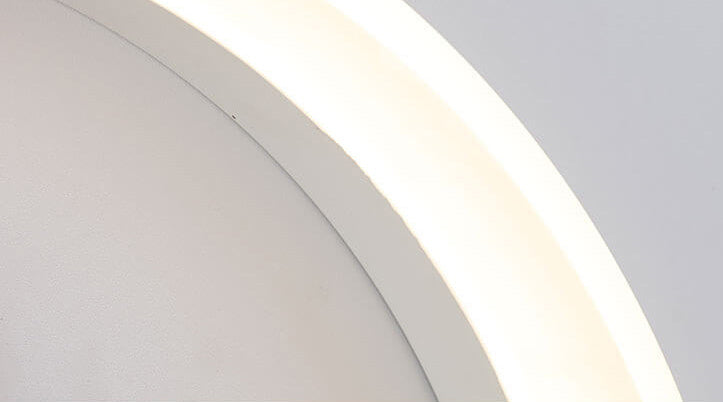 Frendorf | Lumoshelf LED Wandleuchte | Massivholz mit Ablage | Runde Wandlampe | Warm- & Weißlicht