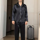Frendorf | Nachtprestige Luxus Herren Pyjama | Elegante Nachtwäsche | Bequem & Atmungsaktiv | Für erholsamen Schlaf